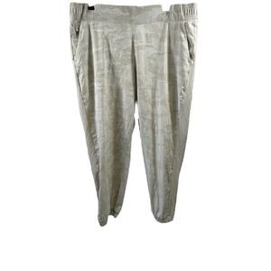 Athleta Brooklyn Camo Beige Jogger Pants Size 18